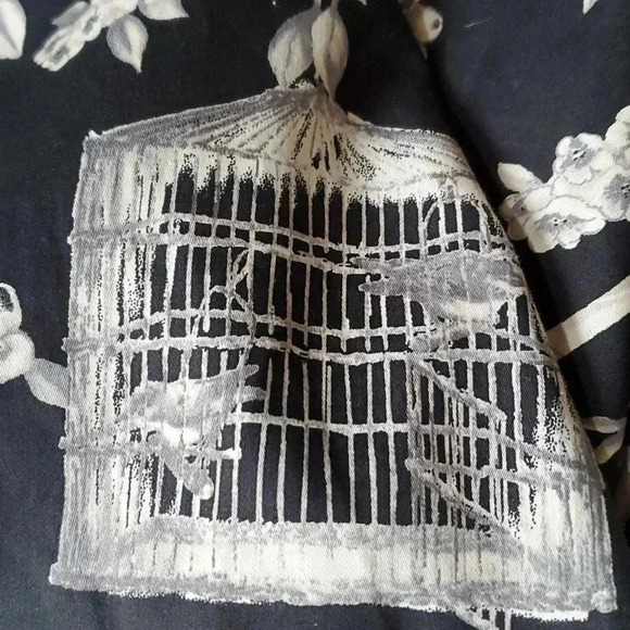 TALBOTS Birdcage Skirt Size 12 A-line - Picture 3 of 4